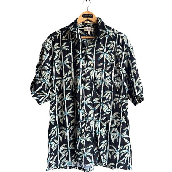 VTG Campia Moda Men's Hawaiian Aloha Tropical Beach Summer Shirt Size Large - Picture 1 of 5